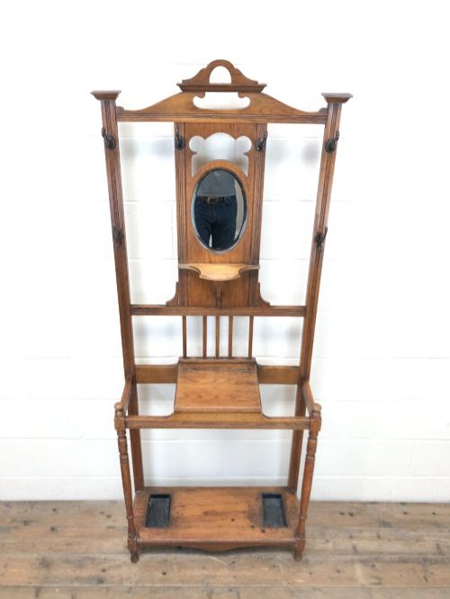 fig 2. Antique Oak Hall Stand