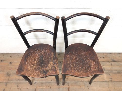 fig 1. Pair of Early 20th Century Bentwood Chairs