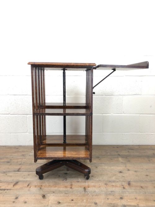 fig 2. Early 20th Century Oak Revolving Bookcase