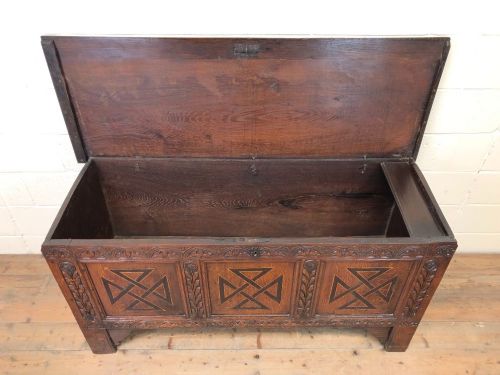fig 1. Large C18th Oak Coffer