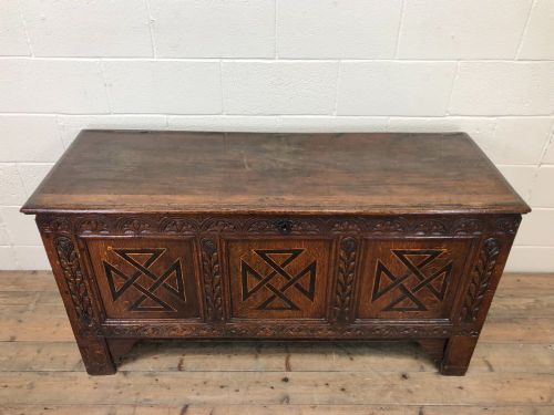 fig 2. Large C18th Oak Coffer