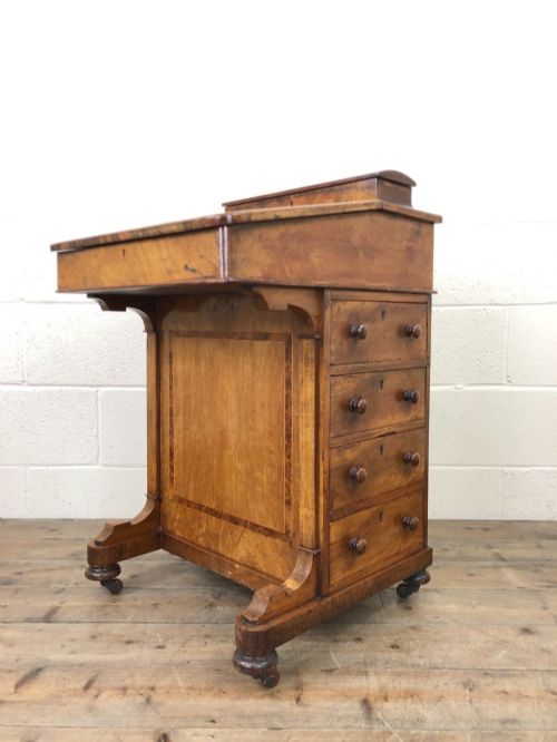 fig 1. Antique Walnut Davenport Desk