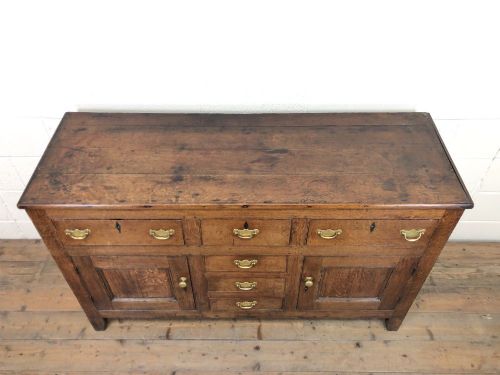 fig 1. Antique Oak Dresser Base