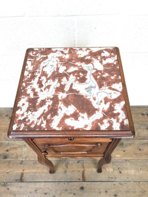 fig 1. Antique French Bedside Table