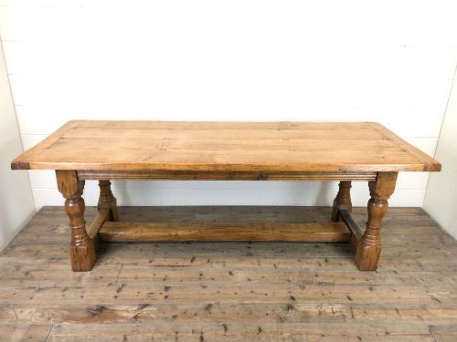 fig 1. Early 20th Century Oak Dining Table