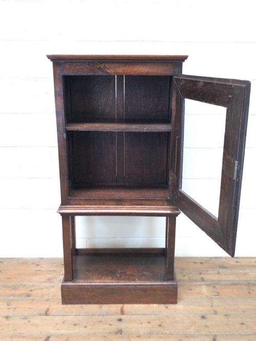Antique Oak Cupboard on Stand