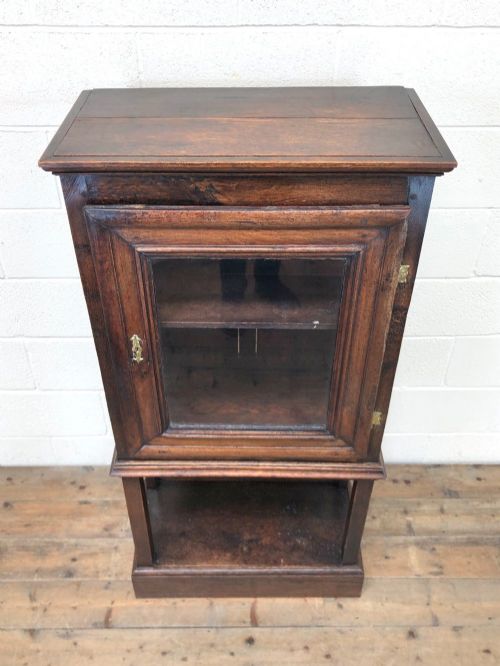 fig 1. Antique Oak Cupboard on Stand