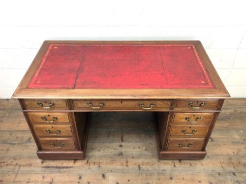 fig 2. Antique Kneehole Desk