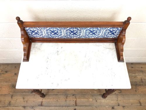 fig 1. Antique Washstand with Tiled Back