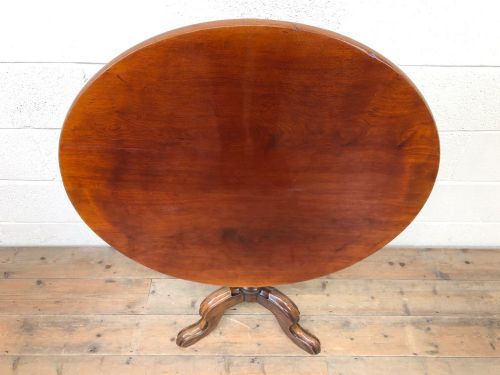 fig 1. Antique Mahogany Tilt Top Table