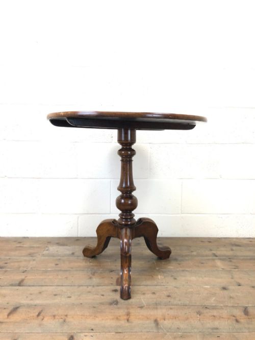 fig 2. Antique Mahogany Tilt Top Table