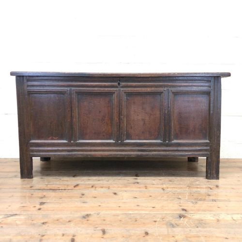 Antique Oak Blanket Box