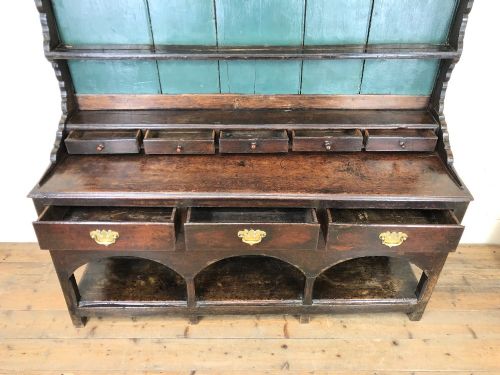 fig 2. Antique 18th Century Joined Oak Dresser