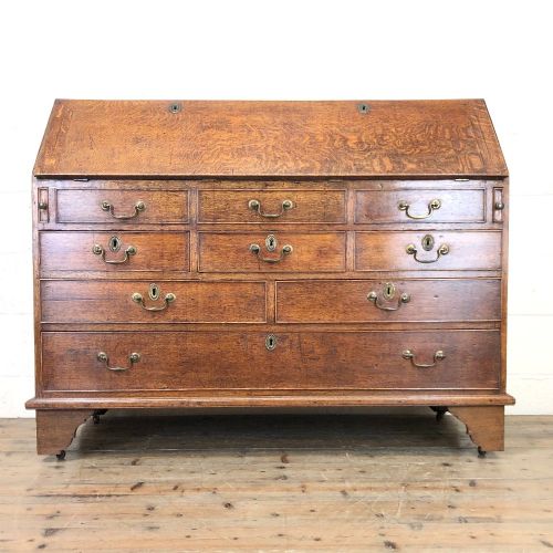 Large Georgian Oak Writing Bureau