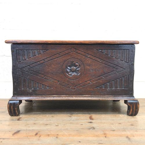 Antique Oak Coal Box or Scuttle