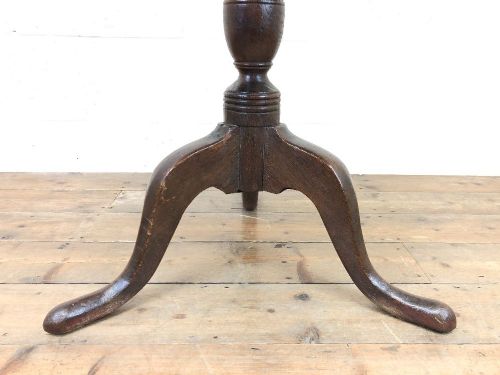 fig 2. Early 19th Century Antique Oak Pillar Table