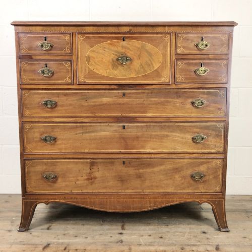 Georgian Inlaid Mahogany Chest of Drawers