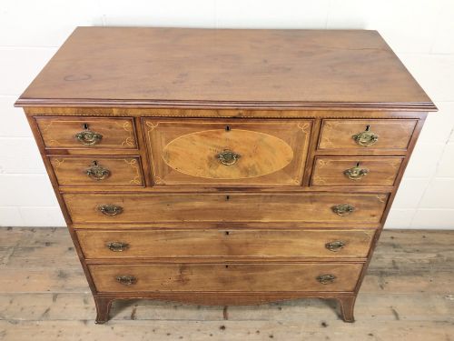 fig 1. Georgian Inlaid Mahogany Chest of Drawers