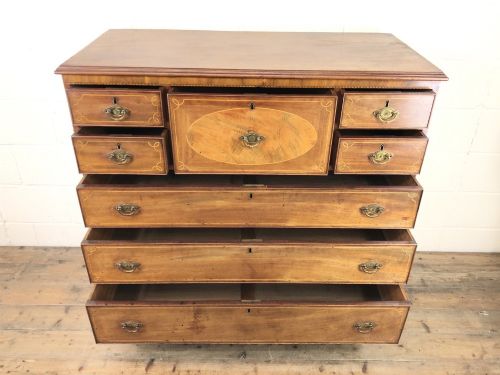 fig 2. Georgian Inlaid Mahogany Chest of Drawers