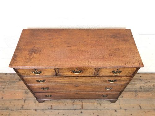 fig 1. Antique Mahogany Straight Front Chest of Drawers