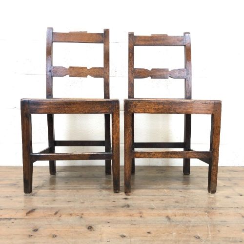 Pair of Country Bar Back Chairs