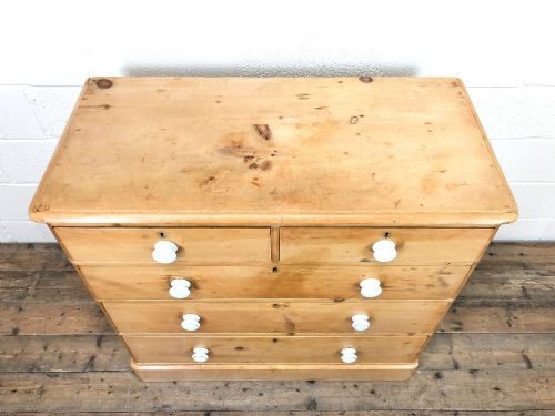 fig 2. Victorian Pine Chest of Drawers