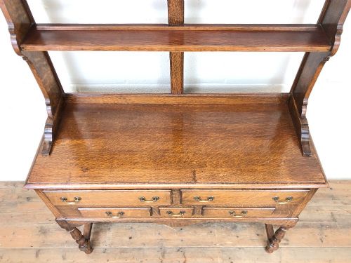 fig 1. Early 20th Century Antique Oak Dresser
