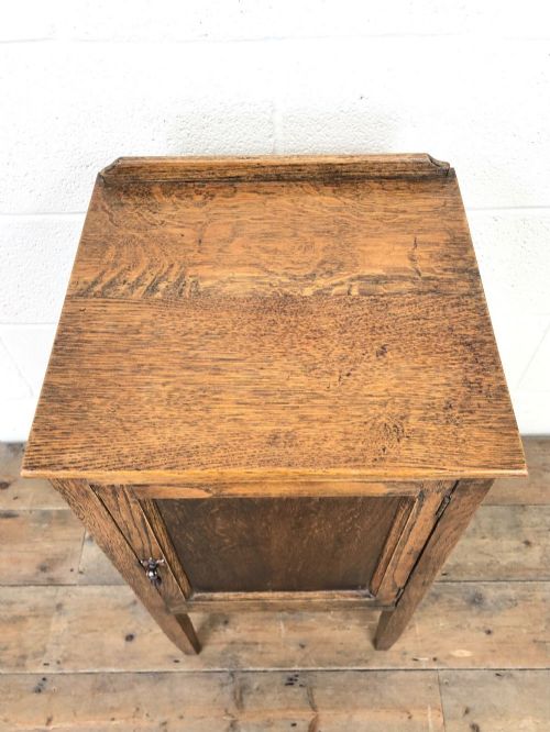 fig 1. Small Antique Oak Bedside Cabinet