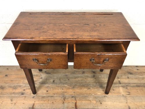 fig 2. Early 20th Century Antique Oak Side Table
