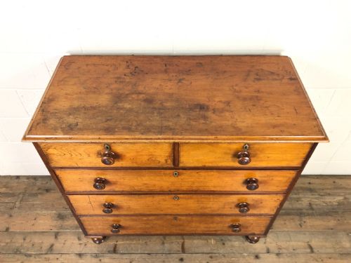 fig 1. 19th Century Mahogany Straight Chest of Drawers