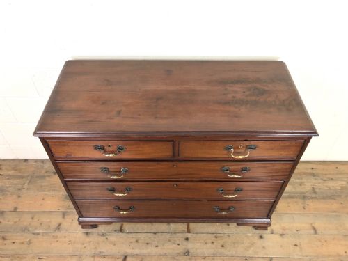 fig 1. Mahogany Chest of Drawers on Bracket Feet
