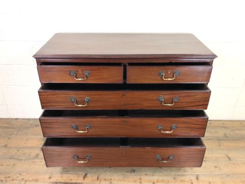 fig 2. Mahogany Chest of Drawers on Bracket Feet