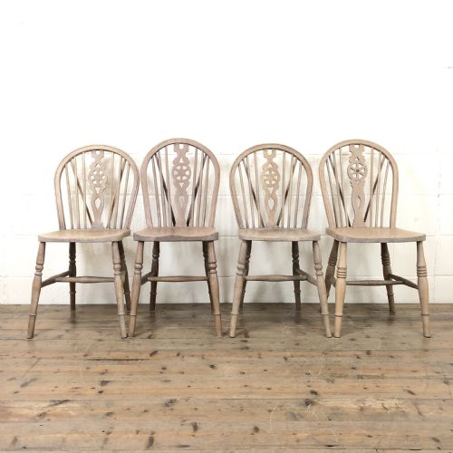 Four Antique Farmhouse Kitchen Chairs