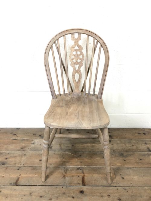 fig 2. Four Antique Farmhouse Kitchen Chairs