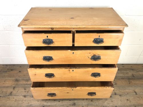 fig 2. Antique Pine Chest of Drawers