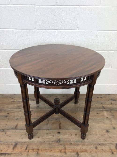 fig 1. Antique Walnut Circular Centre Table