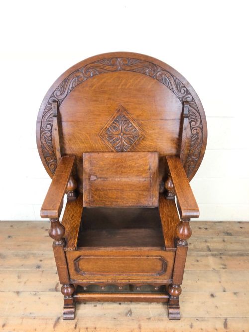 fig 2. Antique Oak Monks Bench Seat