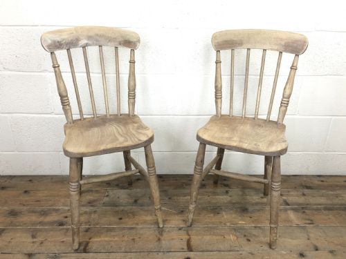 fig 1. Pair of 19th Century Ash and Elm Chairs