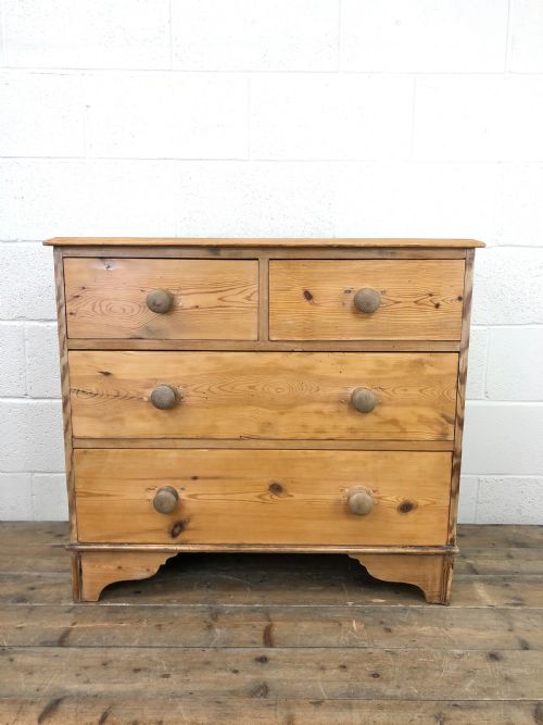 fig 1. Victorian Pine Chest of Drawers