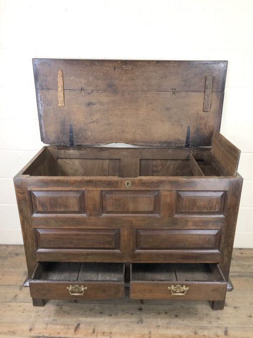 fig 1. 18th Century Welsh Oak Mule Chest