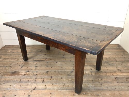 fig 1. Early 19th Century Oak Kitchen Table