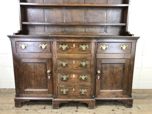 fig 1. Antique 19th Century Oak Kitchen Dresser