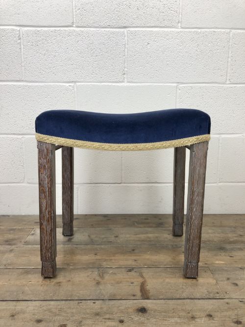 fig 1. Antique Oak George VI Coronation Stool
