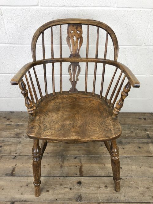 fig 1. Pair of Antique Windsor Armchairs