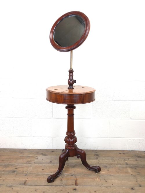 fig 1. Victorian Mahogany Gentleman's Shaving Stand