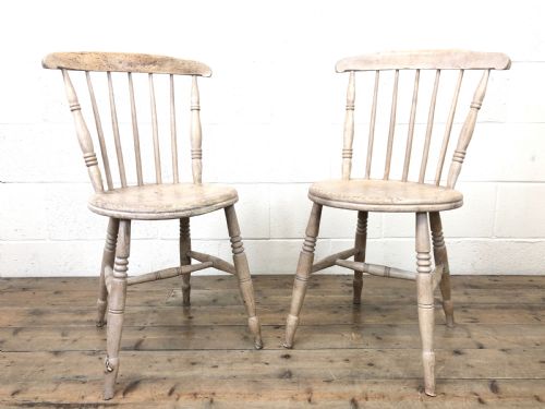 fig 1. Pair of Rustic Antique Penny Chairs 