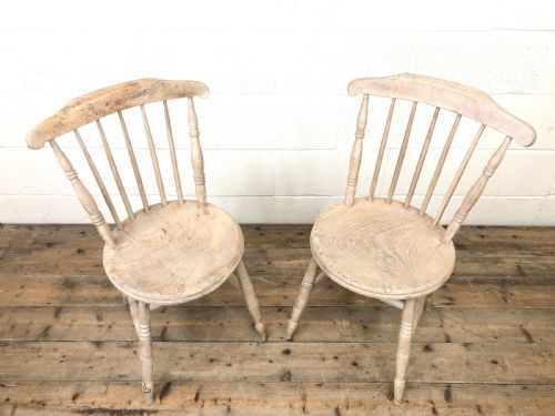 fig 2. Pair of Rustic Antique Penny Chairs 