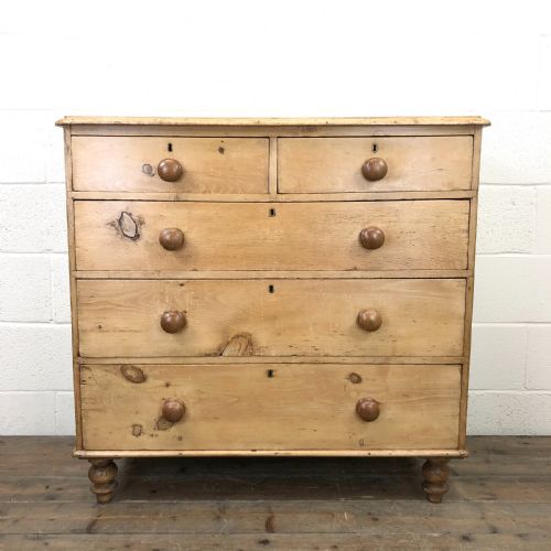 Antique Country Pine Chest of Drawers