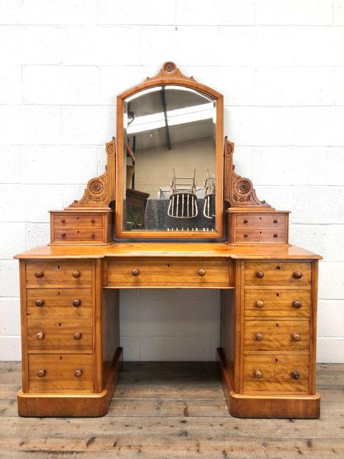 Antique Satin Birch Dressing Table