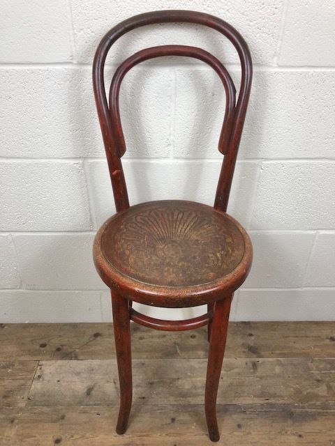 fig 1. Small Red Bentwood Chair